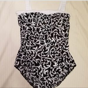 Miraclesuit Square Neck One Piece Size 14 NWOT